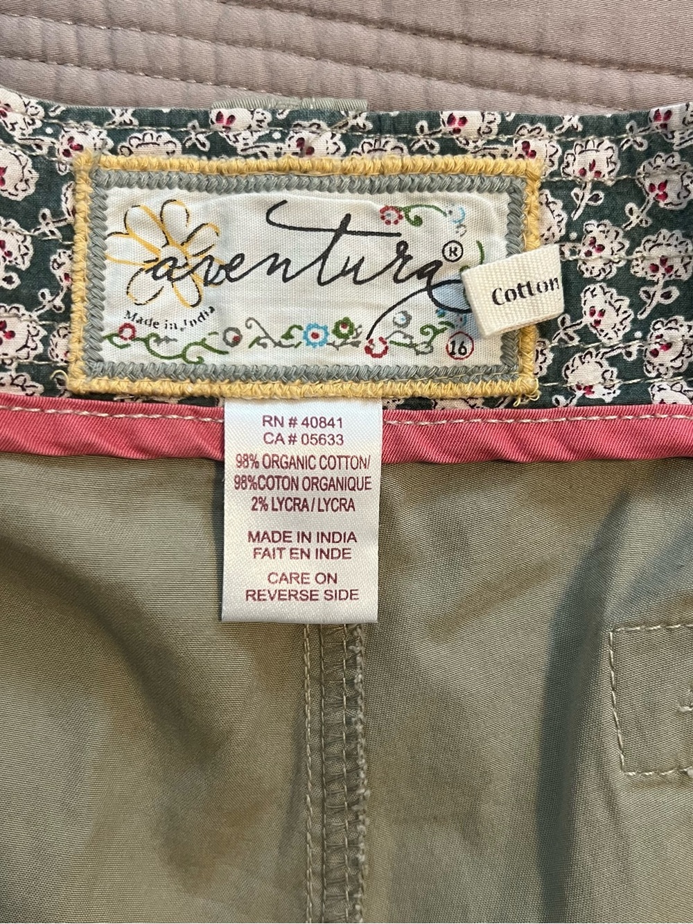 Aventura Light Sage Cargo Capris - Picture 2 of 8